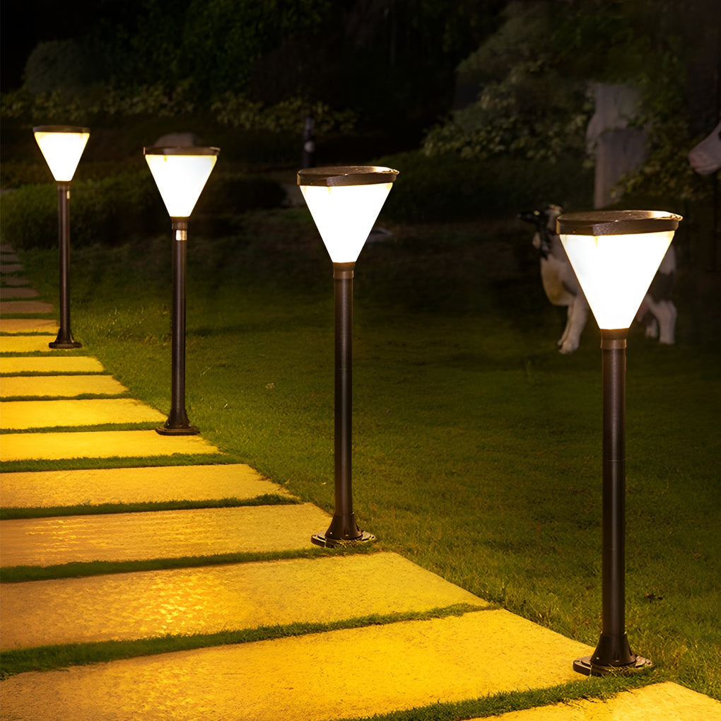 Audrey Eco-Efficient Cone Path Modern Aluminum Outdoor Light