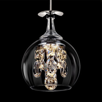 Kristy Modern Wine Glass/Crystal Pendant Light - Neutral Decor