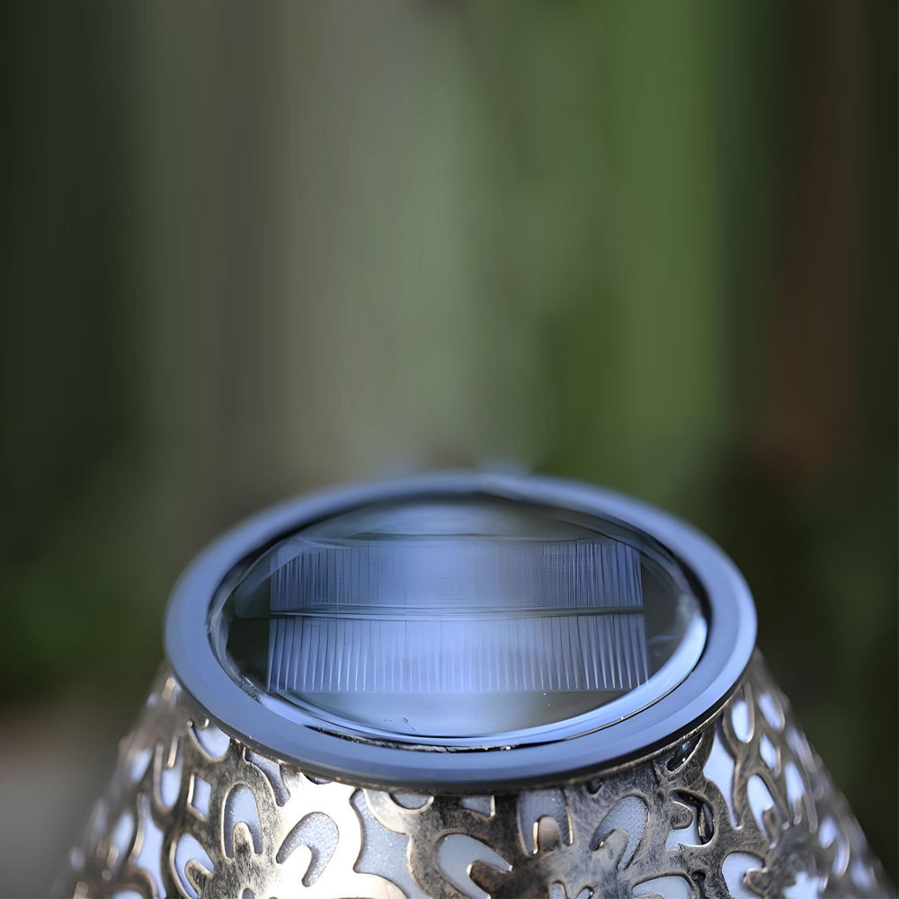 Winon Hollow LED Moroccan Iron Outdoor Floor Lamps