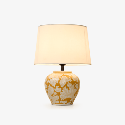 Ceriseria Blazing Blossom Ceramic Table Lamp