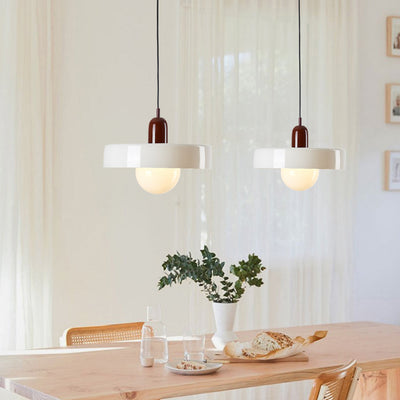 Valentina Vintage LED Glass Pendant Light, Multicolor - Neutral Decor