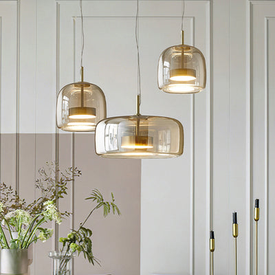 Aria Pendant Light Glass Morden Living Room - Neutral Decor