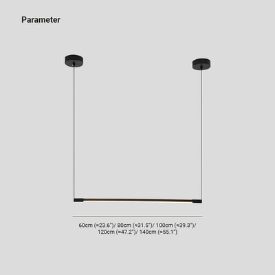 Arisha Minimalist Linear Pendant Light Living Room - Neutral Decor
