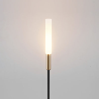 Ray Modern Reed Solar Outdoor Post Light - Neutral Decor