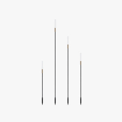 Ray Modern Reed Solar Outdoor Post Light - Neutral Decor