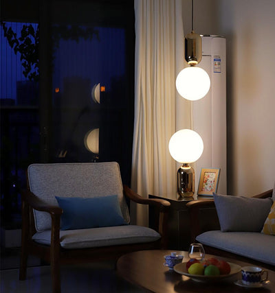 Nyxen Glass Industrial Table Lamp