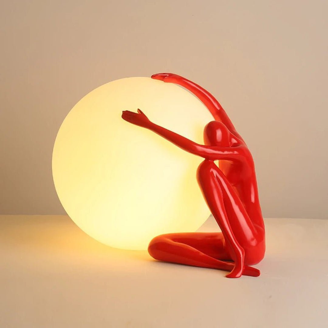 Cosmo Humanoid Ball Holding Table Lamp