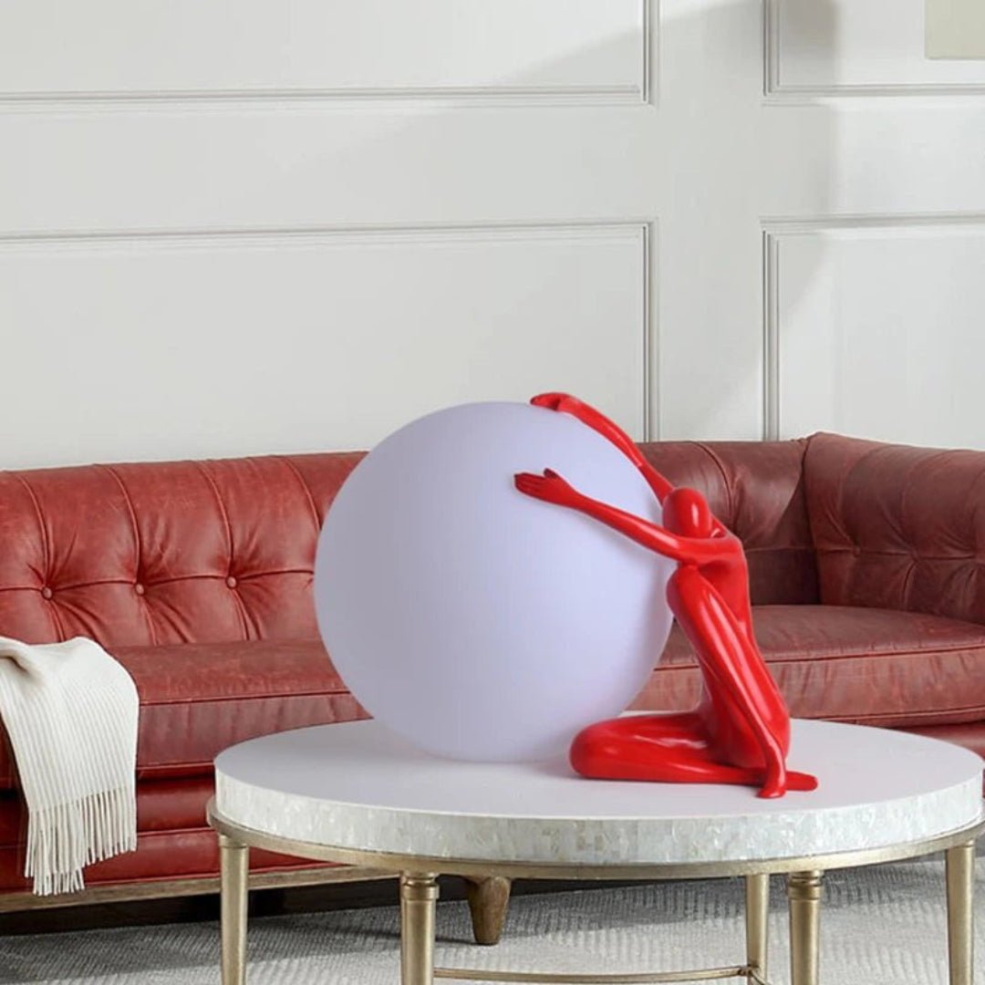 Cosmo Humanoid Ball Holding Table Lamp