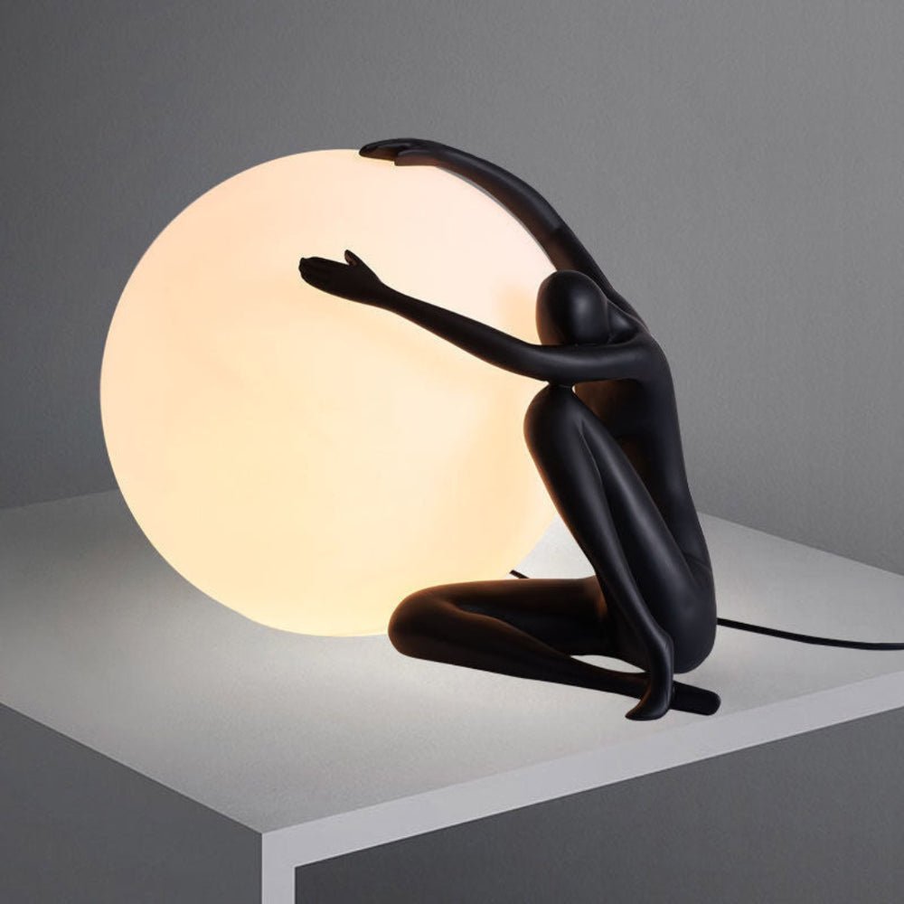Cosmo Humanoid Ball Holding Table Lamp