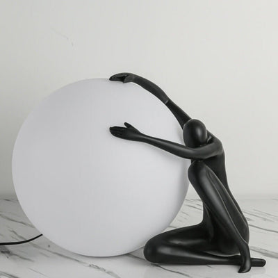 Cosmo Humanoid Ball Holding Table Lamp