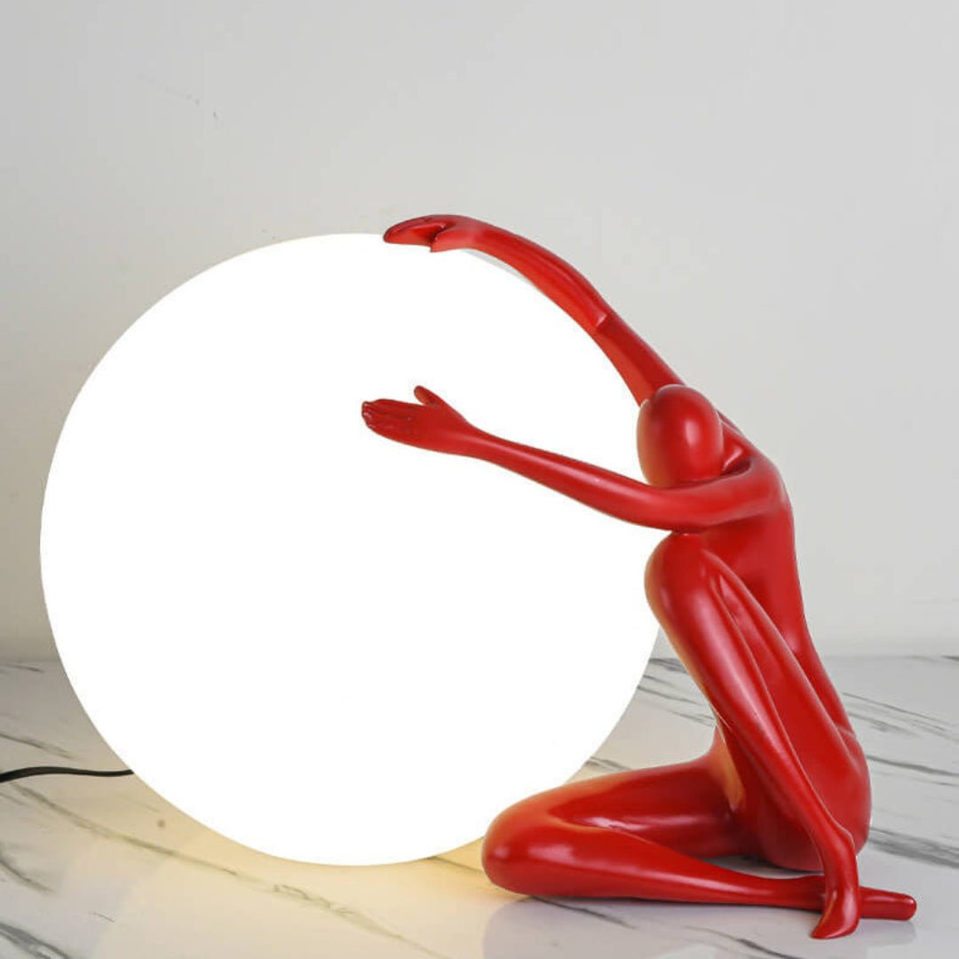 Cosmo Humanoid Ball Holding Table Lamp