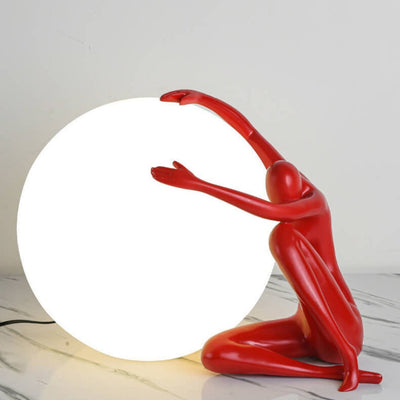 Cosmo Humanoid Ball Holding Table Lamp