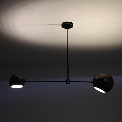 Celanella Chandelier Black Glass Acaba Elegant