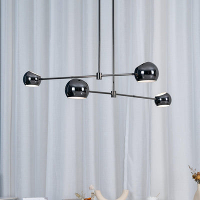 Celanella Chandelier Black Glass Acaba Elegant