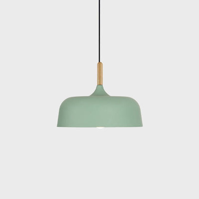 Sylivenne Pendant Lamp White Shade Wood