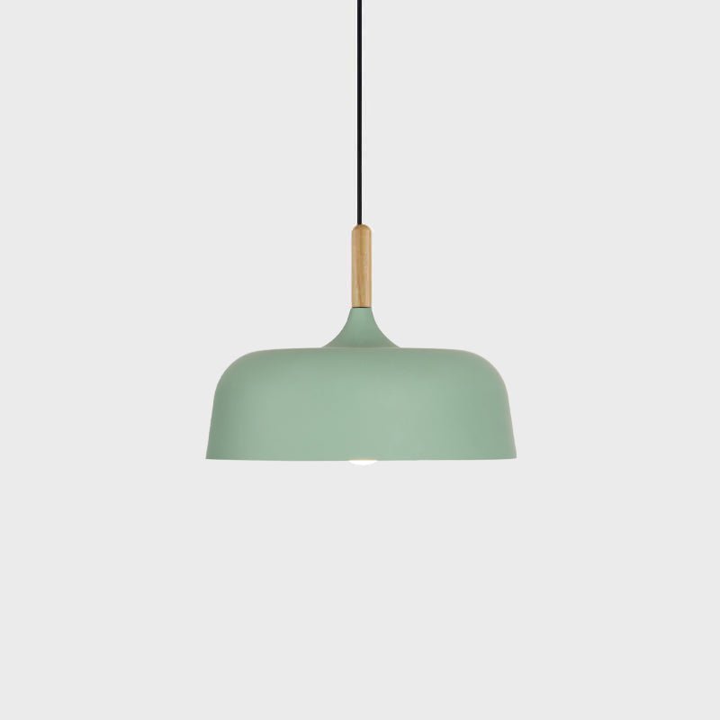 Sylivenne Pendant Lamp White Shade Wood
