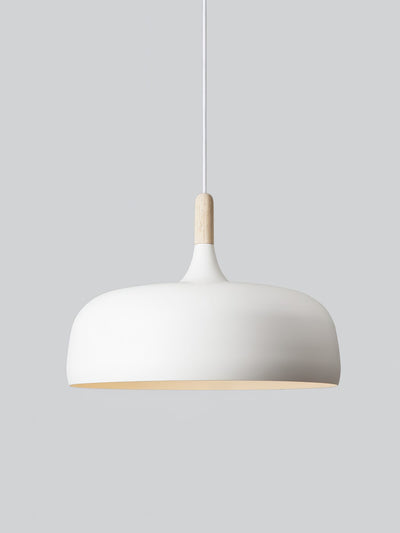 Sylivenne Pendant Lamp White Shade Wood