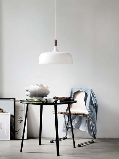 Sylivenne Pendant Lamp White Shade Wood