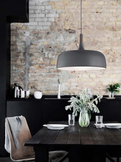 Sylivenne Pendant Lamp White Shade Wood