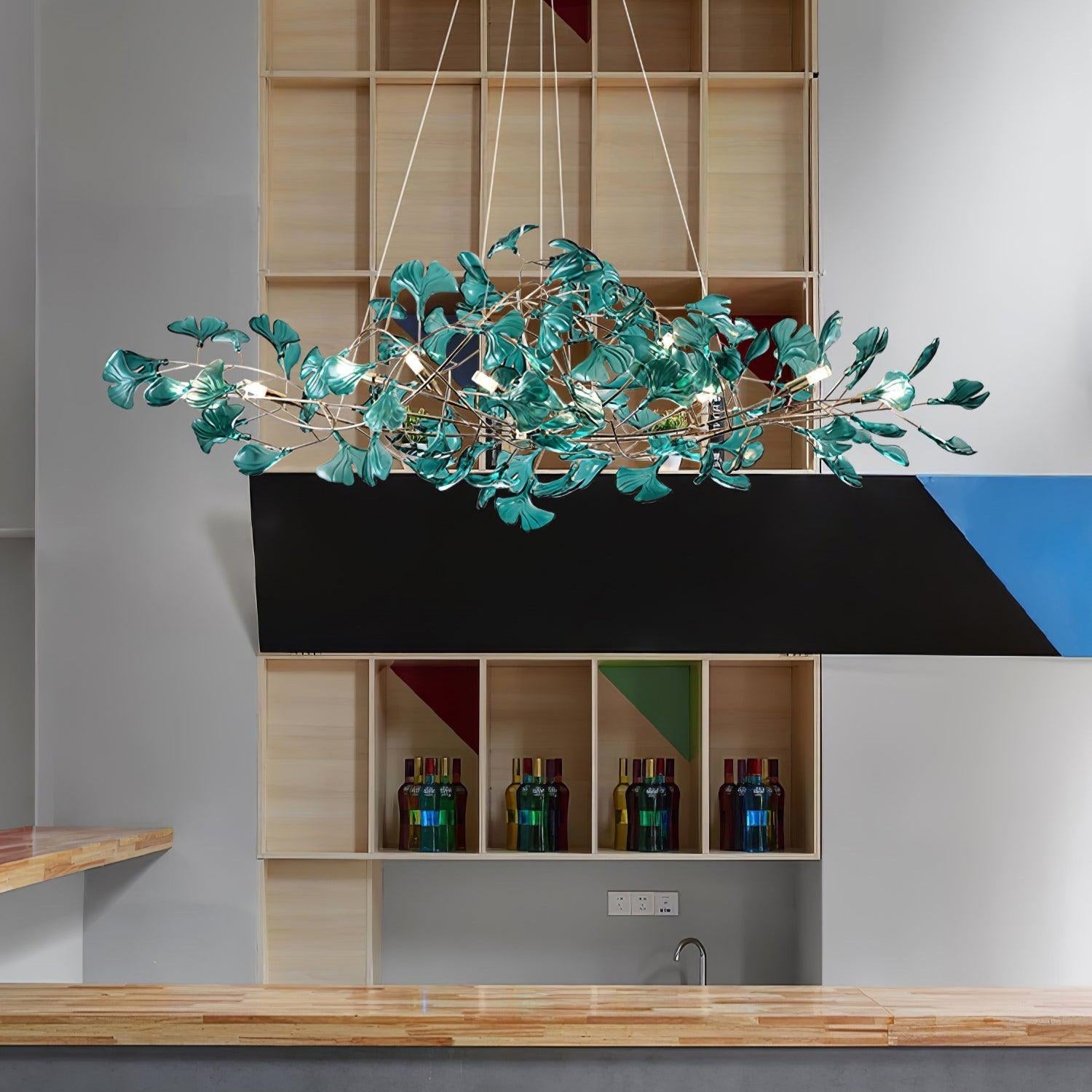 Olivia Ginkgo Acrylic Chandeliers