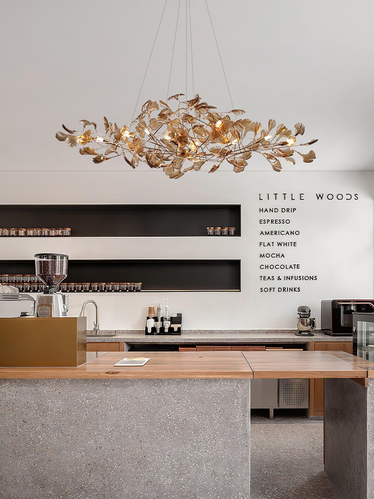 Ralenis Luxury Ginkgo Leaf Chandelier