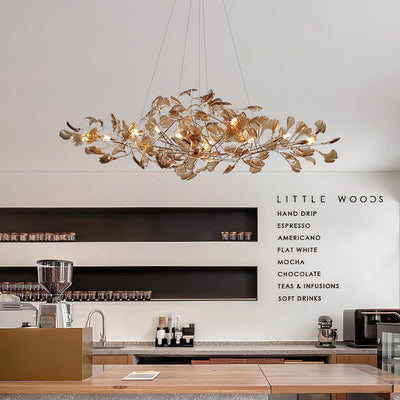 Olivia Ginkgo Acrylic Chandeliers