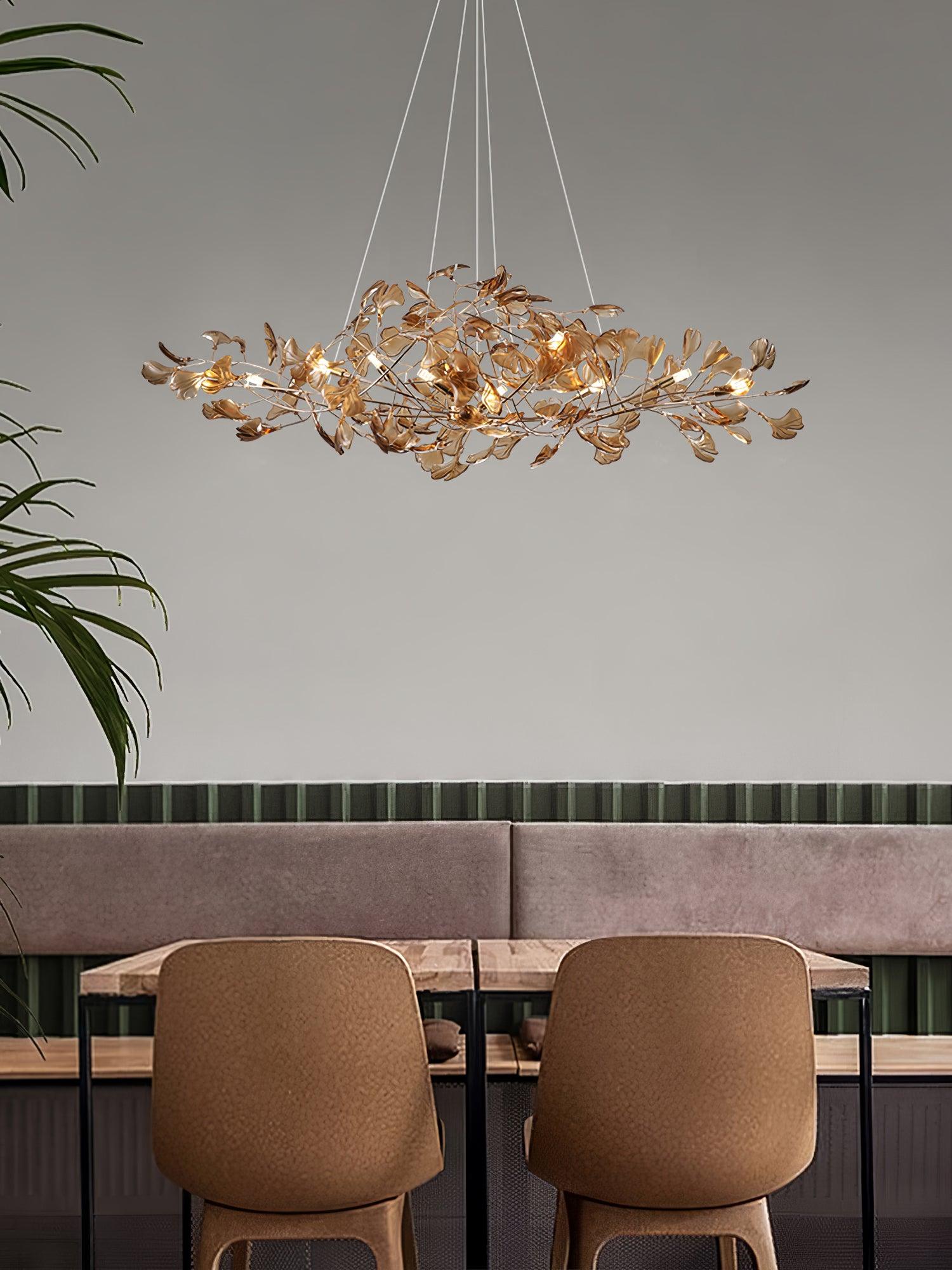 Ralenis Luxury Ginkgo Leaf Chandelier