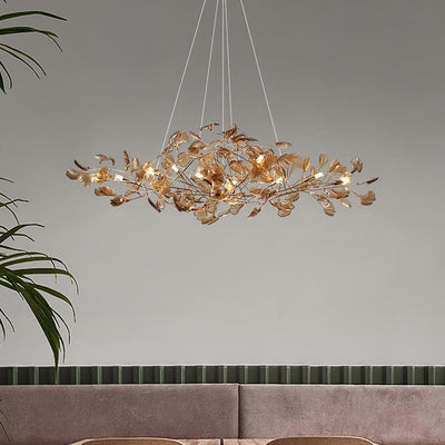 Olivia Ginkgo Acrylic Chandeliers