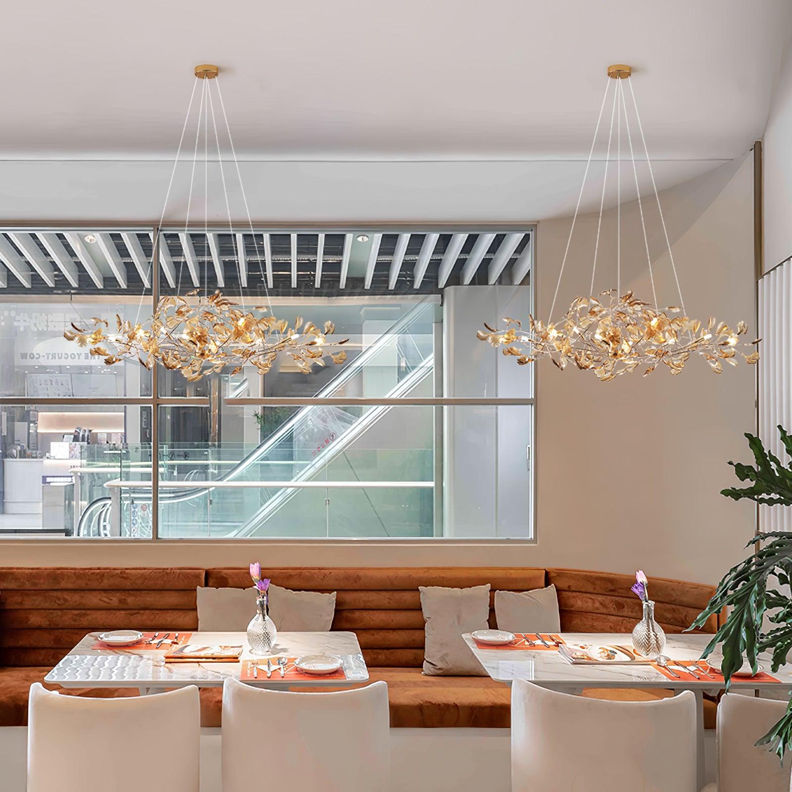 Ralenis Luxury Ginkgo Leaf Chandelier
