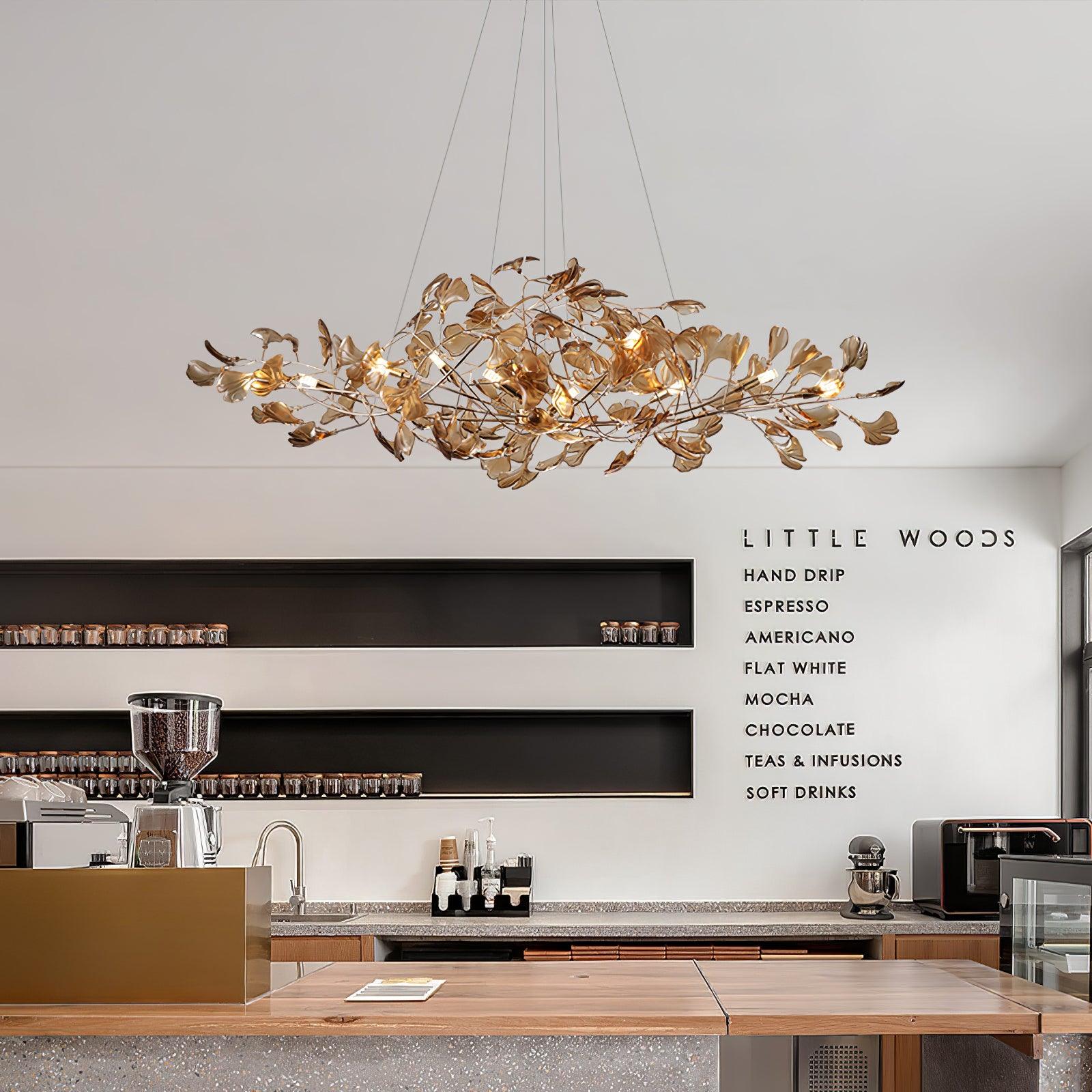 Ralenis Luxury Ginkgo Leaf Chandelier
