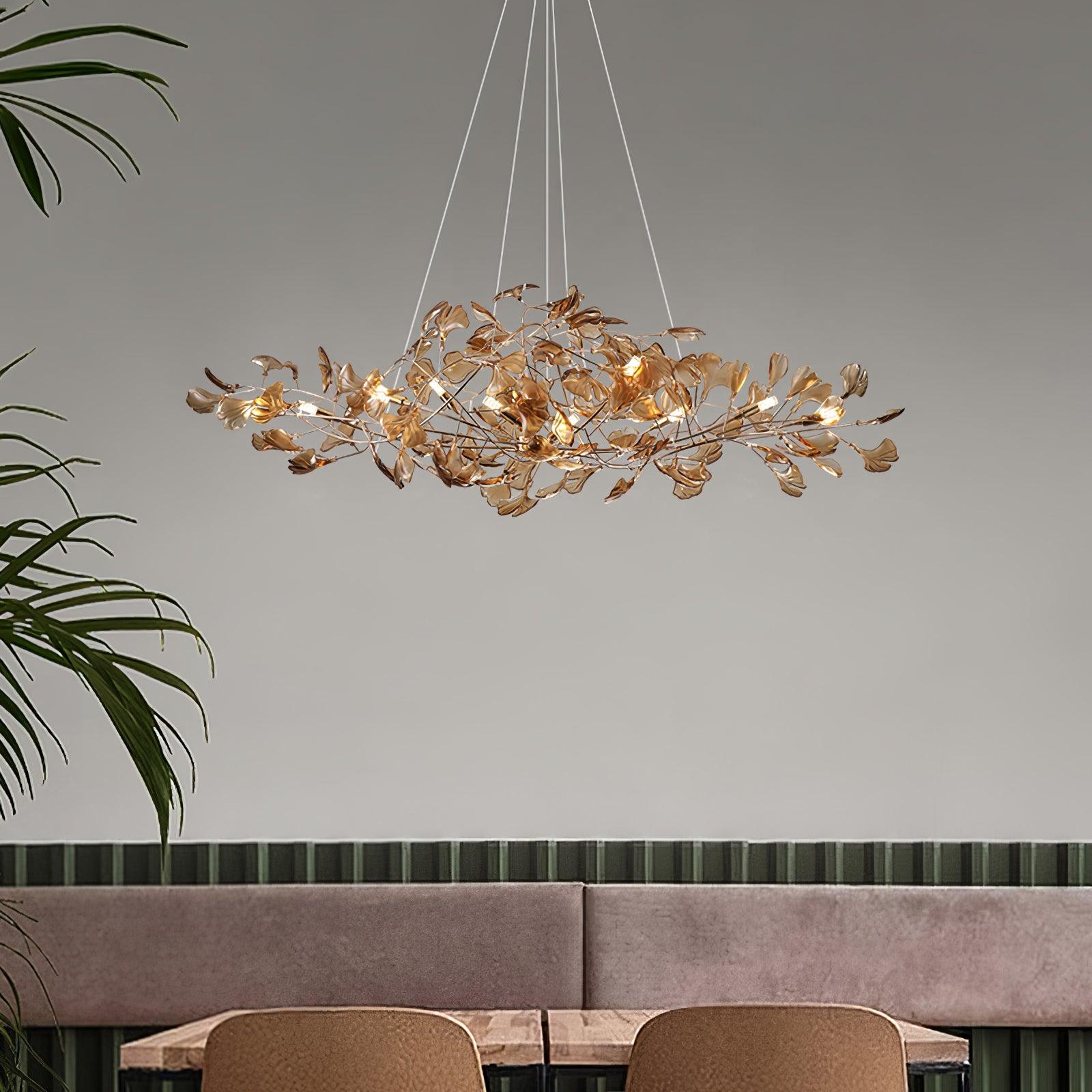 Ralenis Luxury Ginkgo Leaf Chandelier