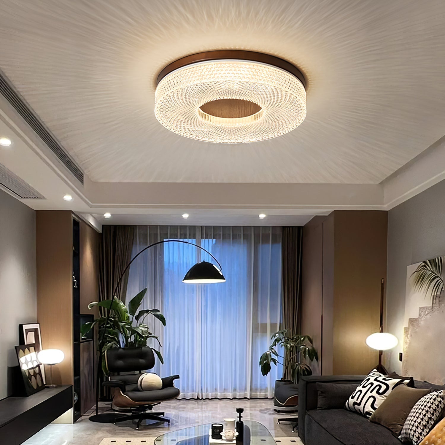 Nirinelle Ceiling Lamp Acrylic Ring Modern Minimalist