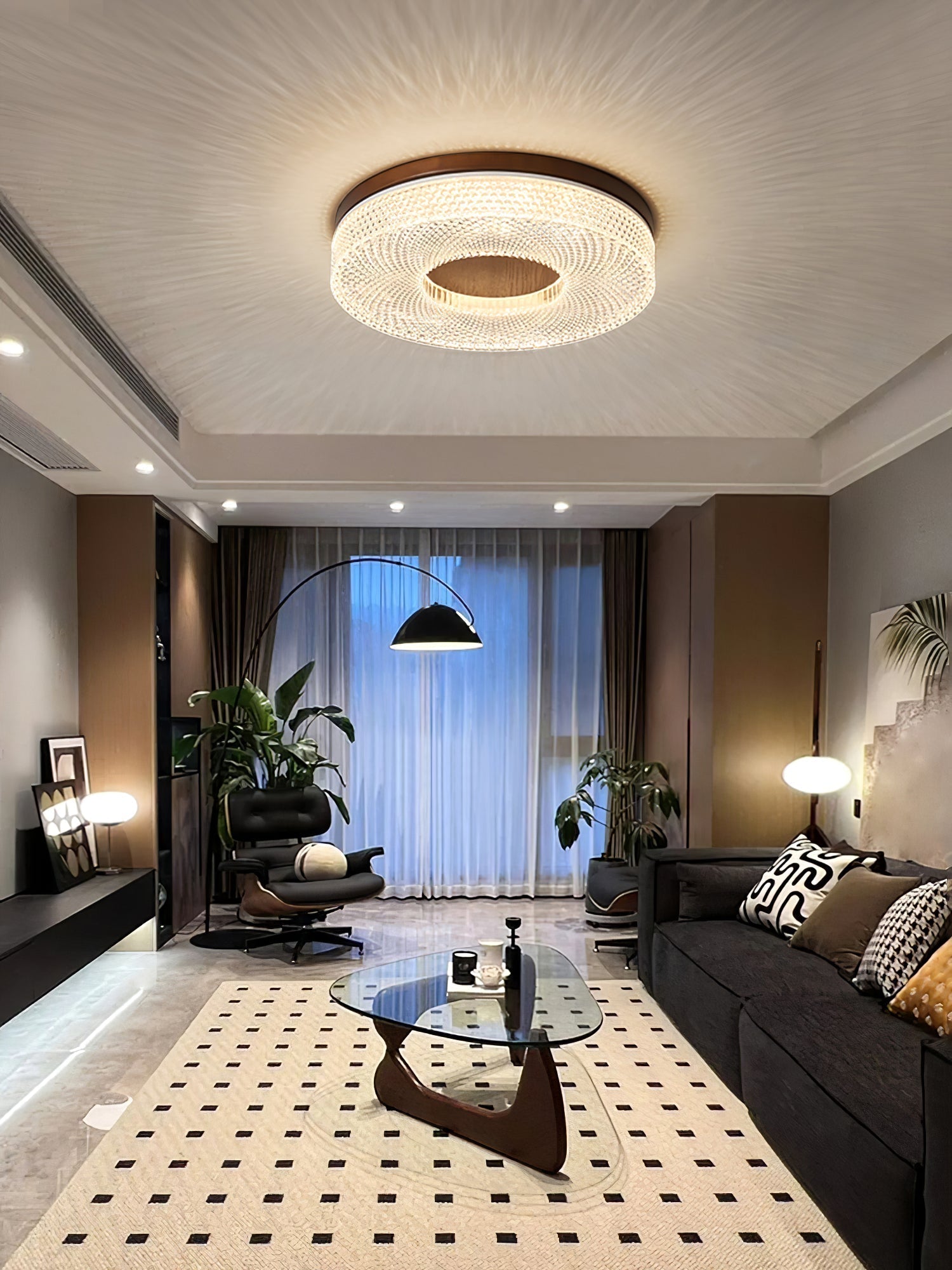Nirinelle Ceiling Lamp Acrylic Ring Modern Minimalist