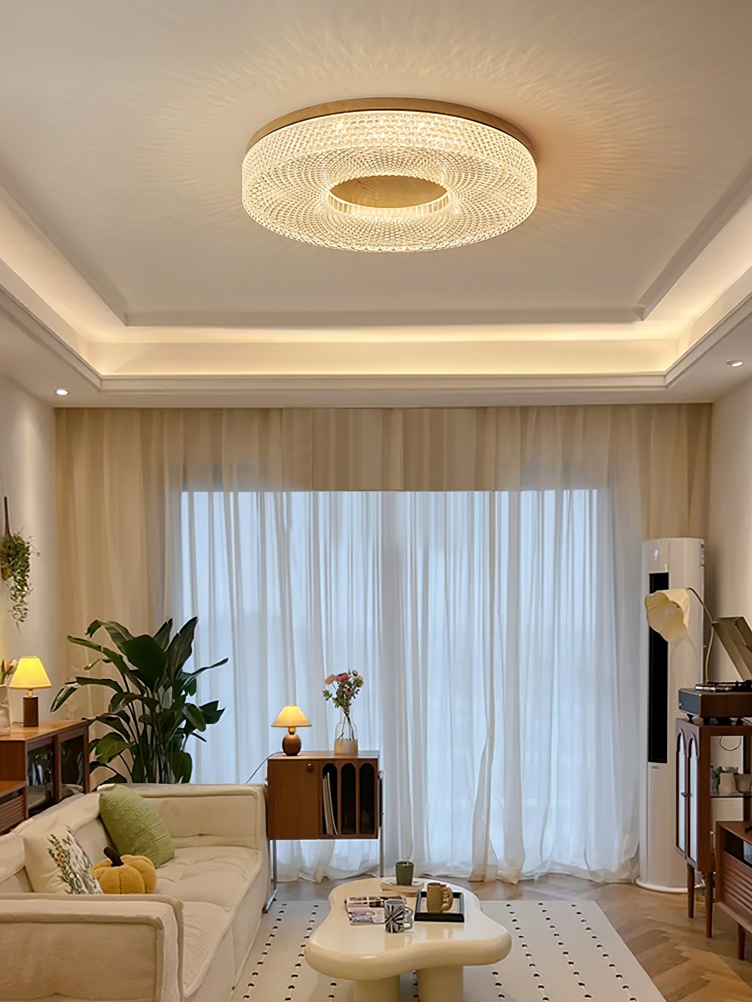 Nirinelle Ceiling Lamp Acrylic Ring Modern Minimalist
