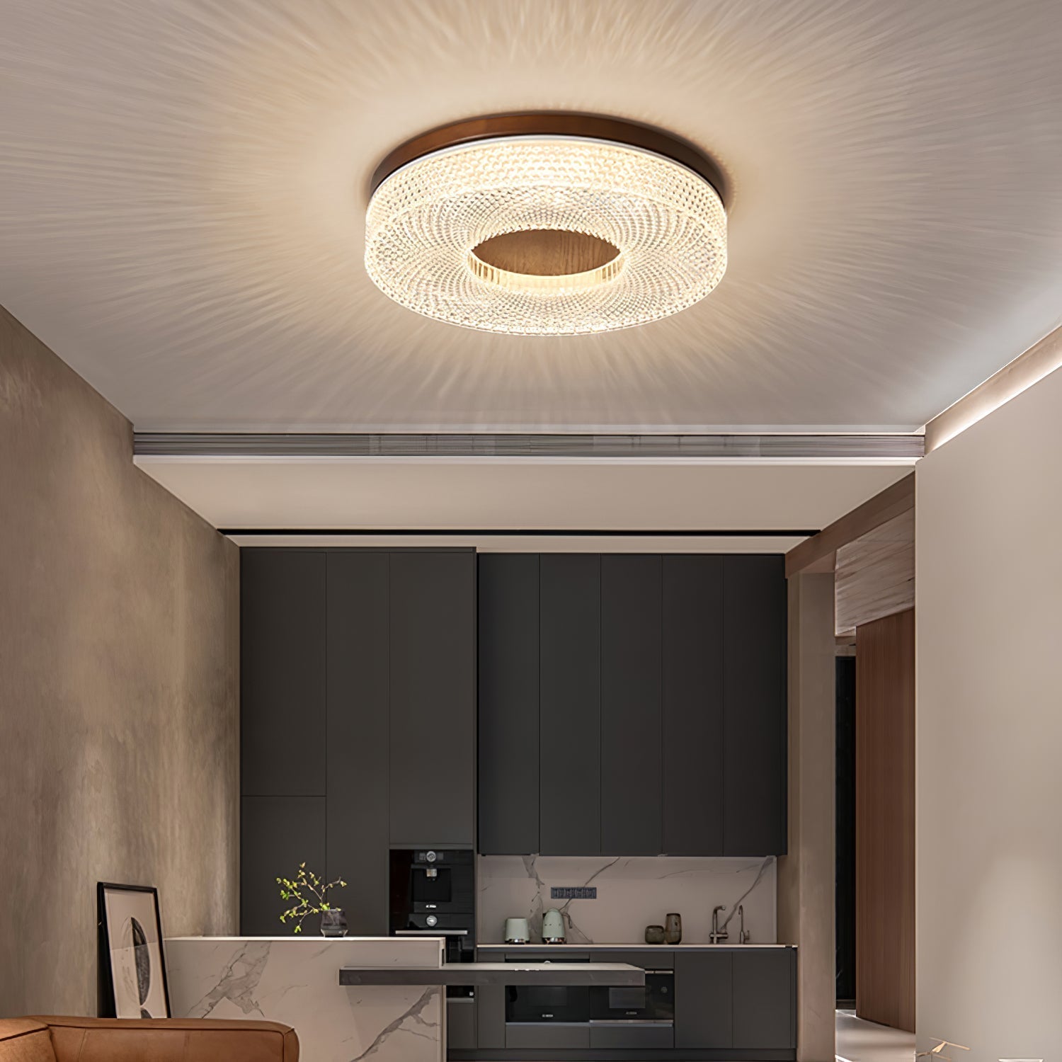 Nirinelle Ceiling Lamp Acrylic Ring Modern Minimalist