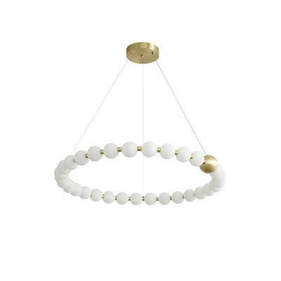 Cetalan Elegance Art Pearls Plastic Chandelier - Neutral Decor