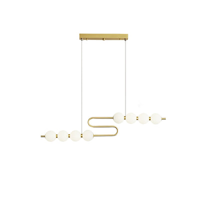 Cetalan Elegance Art Pearls Plastic Chandelier - Neutral Decor
