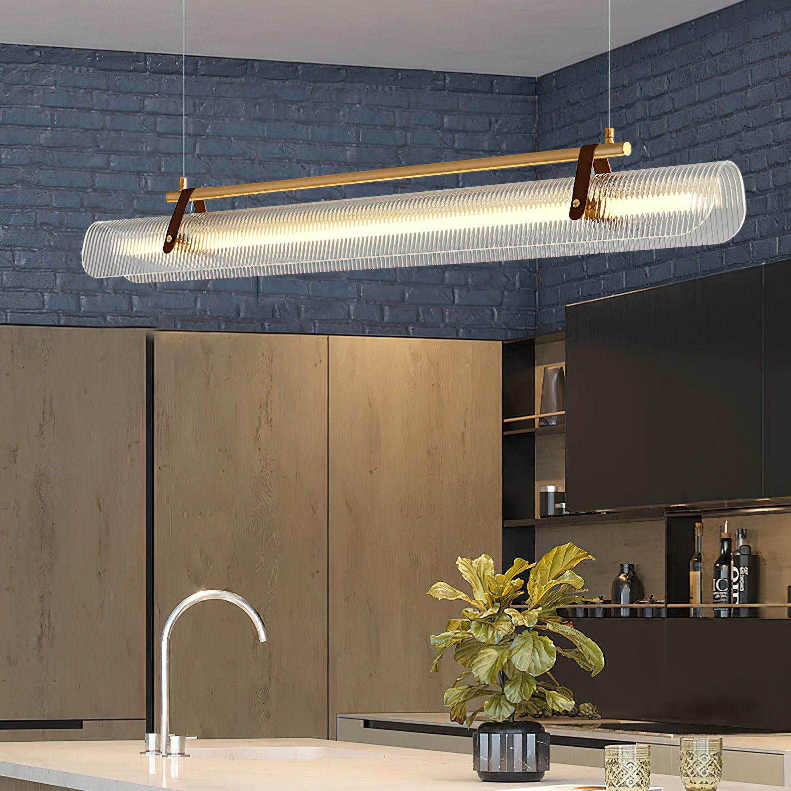 Niraenne Pendant Lamp Acrylic Linear Modern for Dining Room