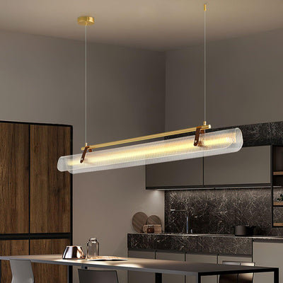 Niraenne Pendant Lamp Acrylic Linear Modern for Dining Room