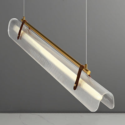 Niraenne Pendant Lamp Acrylic Linear Modern for Dining Room