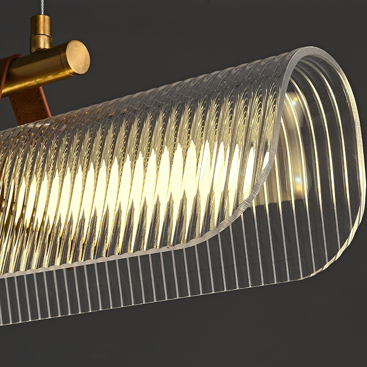 Niraenne Pendant Lamp Acrylic Linear Modern for Dining Room
