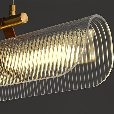 Niraenne Pendant Lamp Acrylic Linear Modern for Dining Room