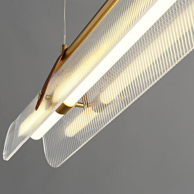 Niraenne Pendant Lamp Acrylic Linear Modern for Dining Room