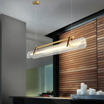 Niraenne Pendant Lamp Acrylic Linear Modern for Dining Room
