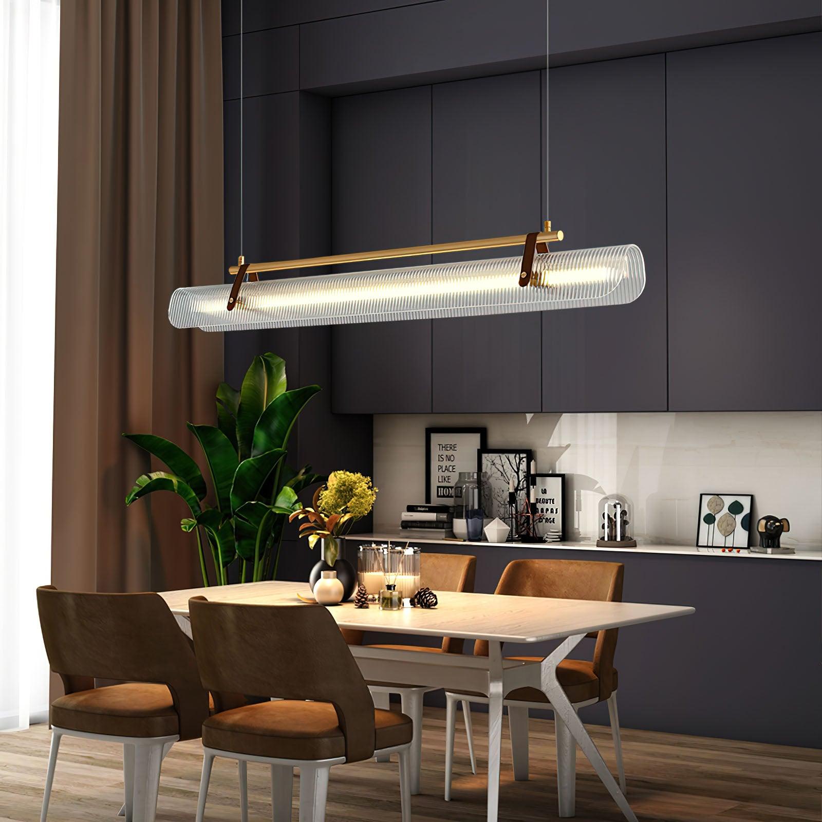 Niraenne Pendant Lamp Acrylic Linear Modern for Dining Room