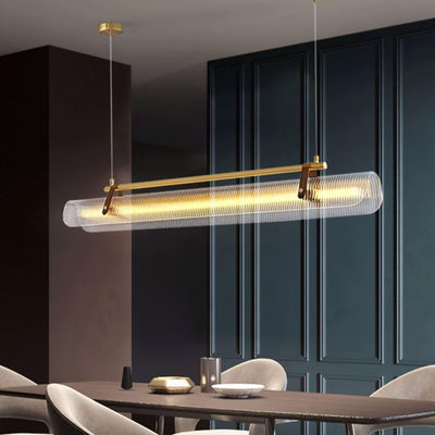 Niraenne Pendant Lamp Acrylic Linear Modern for Dining Room