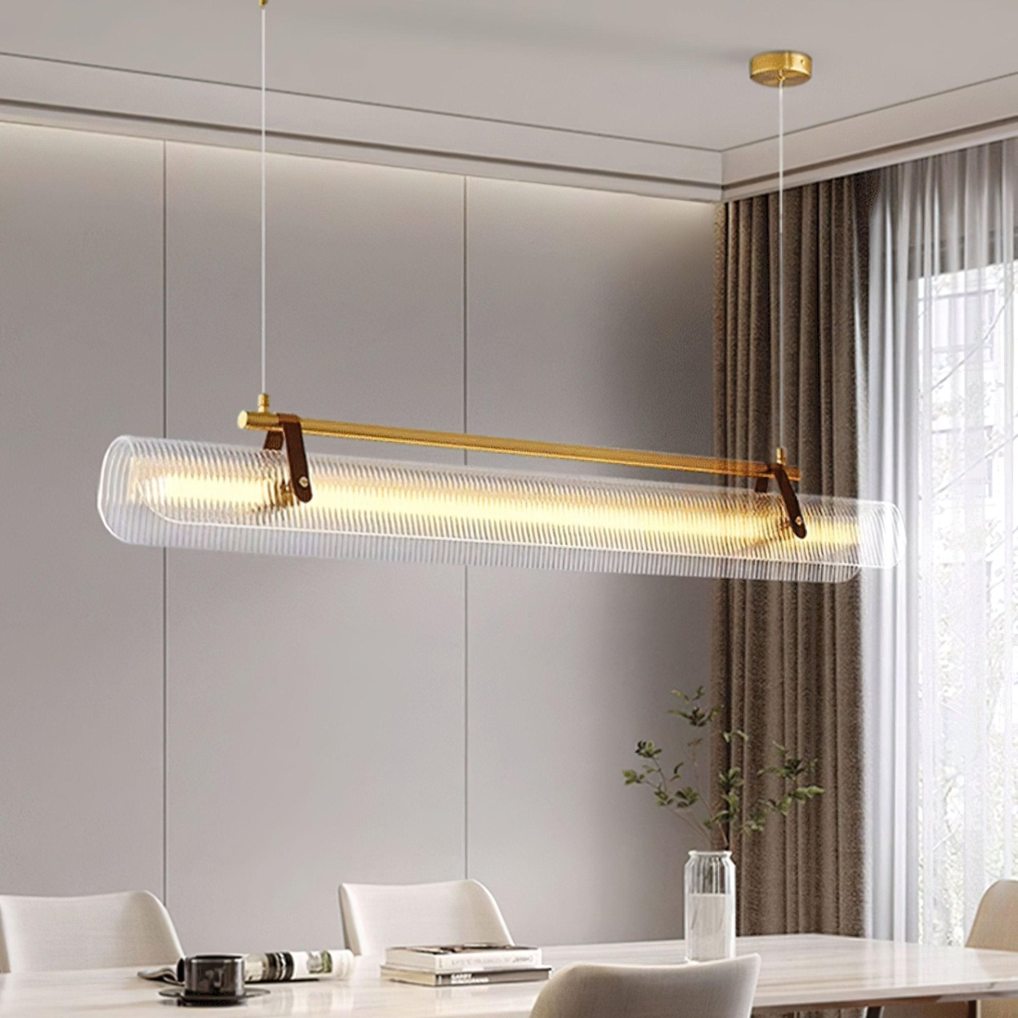 Niraenne Pendant Lamp Acrylic Linear Modern for Dining Room