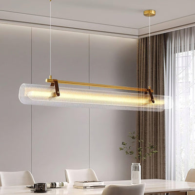 Niraenne Pendant Lamp Acrylic Linear Modern for Dining Room