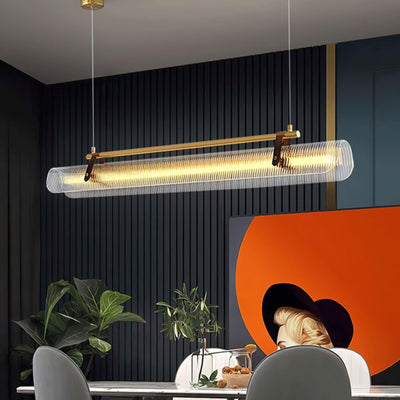 Niraenne Pendant Lamp Acrylic Linear Modern for Dining Room