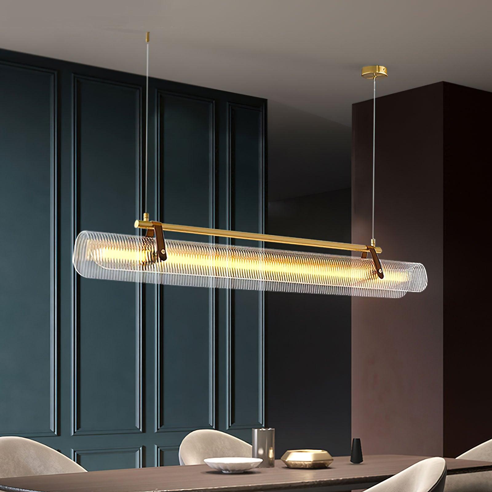 Niraenne Pendant Lamp Acrylic Linear Modern for Dining Room